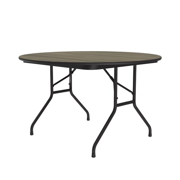 CF HPL Folding Tables 48" Round Colonial Hickory